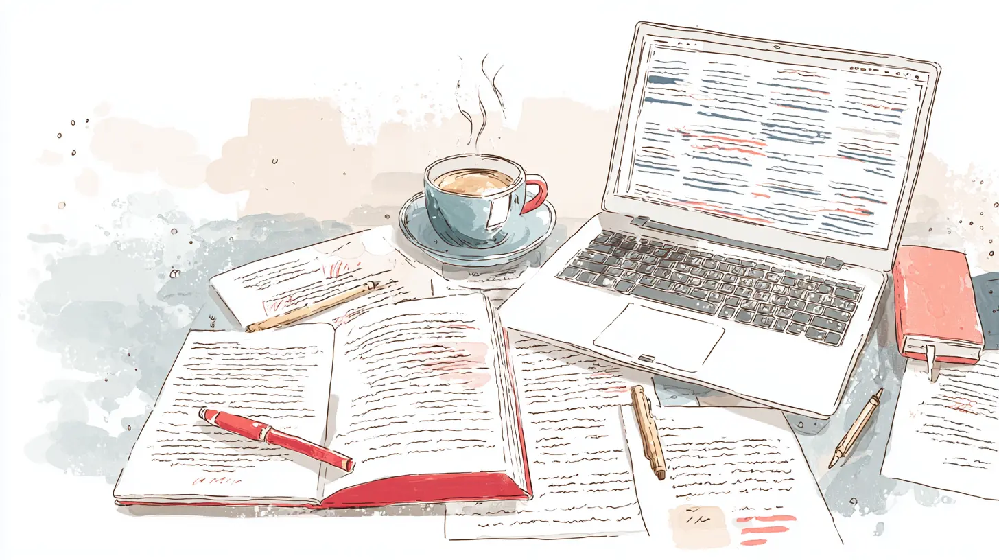 Illustration for Different Types Of Book Editing