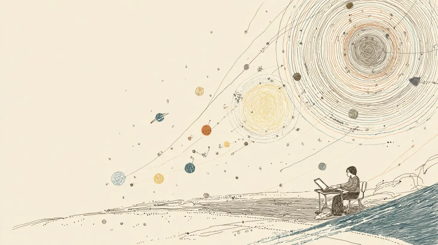 Illustration for Science Fiction Book Editing